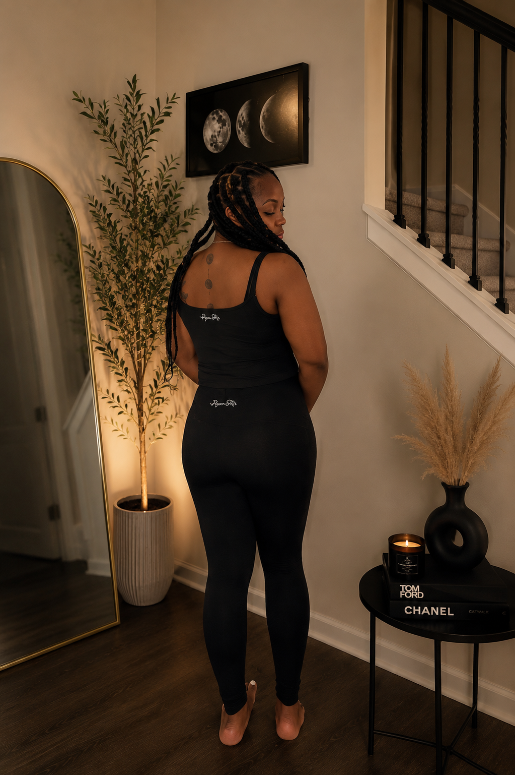 PureHer Wellness Fit (Black Bodysuit Top w/Matching Leggings)